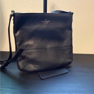 Kate Spade Black Pebbled Leather Shoulder Bag
